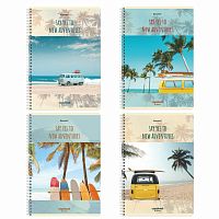 Тетрадь А4, 96 л., BRAUBERG, гребень, клетка, обложка картон, Adventures , 404056 | код 404056 | BRAUBERG