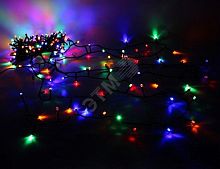 Светодиодная электрогирлянда нить, тепл. белый, 9 м, IP44, 8 режимов, DCB-LD180WW-C-31V | код 4690601047113 | JazzWay