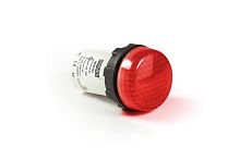 Арматура сигнальная моноблочная 24 В красная с ячеистой линзой | код MBSP024K | EMAS