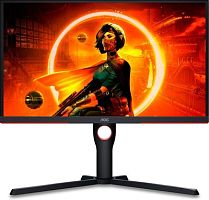 Монитор AOC 24.5 Gaming 25G3ZM черный/красный VA LED 16:9 HDMI матовая HAS Piv 300cd 178гр/178гр 1920x1080 240Hz FreeSync DP FHD 4.24кг | код 1895418 | AOC