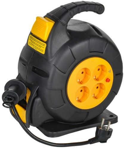 Удлинитель на катушке TWIST 4х10м с заземл. автосмотка 16А IP20 ПВС 3х1.5 | код TW-KP27-16-04-10 | IEK Удлинитель на катушке TWIST 4х10м с заземл. автосмотка 16А IP20 ПВС 3х1.5 | код TW-KP27-16-04-10 | IEK