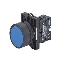 Кнопка управления NP2-EA62 без подсветки синяя 1НЗ, IP40 (R) | код 575557 | CHINT