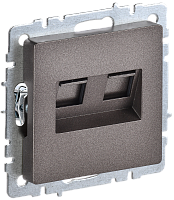 BRITE Роз. комп. 2-ая RJ45 кат.6 РК11-2-БрТБ бр. IEK | код BR-K20-2-K45 | IEK