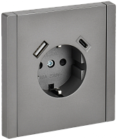 FORTE&PIANO Роз. з/к/ш в/к 16А USB A+C 18Вт FP547 ст. IEK | код FP-R14-16-U22-018-K46 | IEK