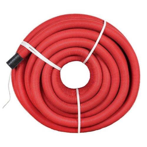 Труба гофр, двустенная ПНД/ПНД гибкая с протяжкой d110 мм (50 м) красная-Plast | код tg2st-110-50m | EKF фото 3