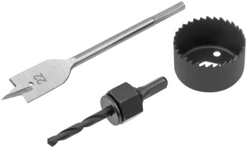 Сверла наборные для замков, набор 3 шт (22/48 мм) | код 36350 | FIT фото 2