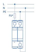 Устройство защиты от импульсных перенапряжений РИФ-Э-I+II 275/12,5 c (1+1) (112 102)