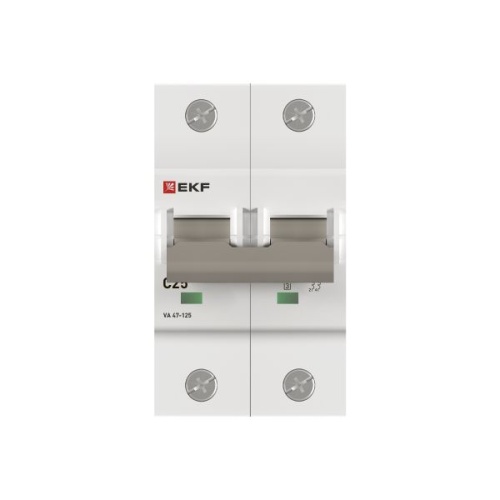 Автоматический выключатель ВА 47-125 2P 25А (C) 15кА PROXIMA EKF | код mcb47125-2-25C | EKF фото 4 Автоматический выключатель ВА 47-125 2P 25А (C) 15кА PROXIMA EKF | код mcb47125-2-25C | EKF фото 4