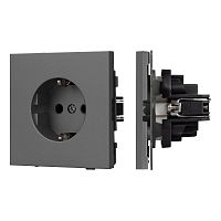 Механизм электрической розетки SCT-TENDO-MEU1-SFPL-GR 230В 16А Arlight 054640