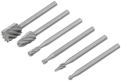 Шарошки-мини стальные по металлу, 6 шт | код 36477 | FIT фото 2