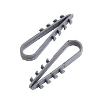 Дюбель-хомут нейлоновый PROconnect 5-10 мм, серый, упаковка 100 шт. | код 07-4501-3 | PROCONNECT