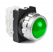 Сигнальная арматура со светодиодом серии H 100-230 В переменного тока, зеленая, 30 мм | код H0Y0XY | EMAS