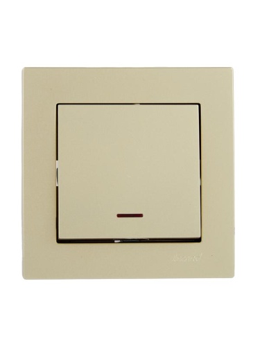 Выключатель 1-кл. СП Vesna с индикацией механизм титан LEZARD 742-3788-111 Выключатель 1-кл. СП Vesna с индикацией механизм титан LEZARD 742-3788-111