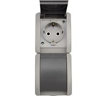 БлокОП2розеткивертик.INDUSTRIALсзаземл.IP54сер. | код KR-78-0615 | Kranz