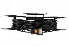 Удлинитель-шнур на рамке силовой народный ПВС 1300 Вт б/з, 10м, штепс. гнездо | код SQ1307-0301 | TDM НАРОДНЫЙ