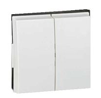 Клавиша двойная, Scudo, белый | код 2705026-030 | Simon