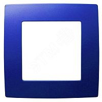 Рамка на 1 пост, Эра12, ультрамарин, 12-5001-29 | код Б0019394 | ЭРА