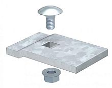 Комплект фиксатора гор. цинк LKS 60 5 FT OBO | код 6232485 | OBO Bettermann