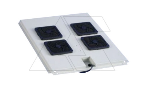 Блок вентиляторов (4шт) для шкафа серии A глубиной 1000мм, черный | код SA0015112 | Toten