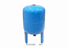 Гидроаккумулятор вертикальный AV 80л (с выс. ножками) син. | код VF.AV.0080 | VALFEX