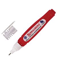 Ручка-корректор BRAUBERG, 10 мл, металлический наконечник, 220618 | код 220618 | BRAUBERG