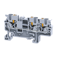 Клемма с 3-мя контактами push-in OptiClip СP-4-TRIPLET-I-серый | код 331848 | КЭАЗ