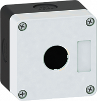 Корпус кнопочного поста пластиковый серый на 1 место PW-1 | код PW-1 | ELVERT