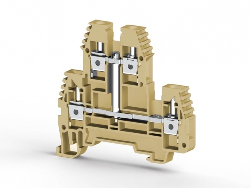 319 120, Клеммник 2-х ярусный 4мм.кв., с внутр.перемычкой, (бежевый), PIK4NK | код 0.0.0.3.19120 | KLEMSAN 319 120, Клеммник 2-х ярусный 4мм.кв., с внутр.перемычкой, (бежевый), PIK4NK | код 0.0.0.3.19120 | KLEMSAN
