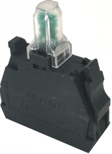 ZBV-M6-220V AC/DC синий Ламповый блок с вынесеным светодиодом | код ZBV-M6.BR | Briswik