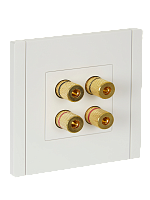 FORTE&PIANO Аудиорозетка 4-мест. FP239 бел. IEK | код FP-S40-K01 | IEK