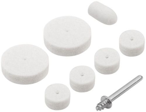 Круги фетровые, набор 7 шт + штифт | код 36926 | FIT фото 2