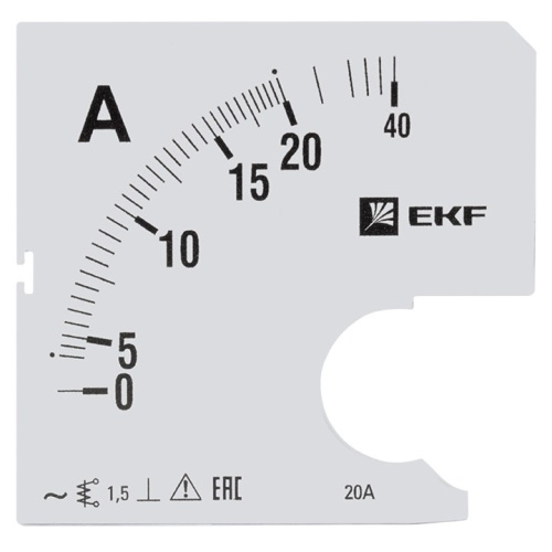 Шкала сменная для A961 20/5А-1,5 PROxima | код s-a961-20 | EKF