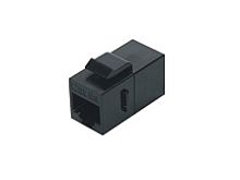 Hyperline CA2-KJ-C5E-BK Проходной адаптер (coupler), RJ-45(8P8C) формата Keystone Jack, категория 5e, черный | код 444914 | Hyperline