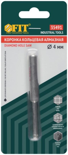 Коронка алмазная кольцевая для керамогранита / мрамора 4 мм | код 35491 | FIT фото 3