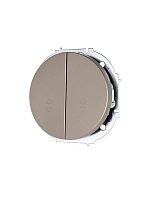 Выключатель проходной 2-кл. СП OSEN 10А IP20 механизм титан LEZARD 743-3788-106