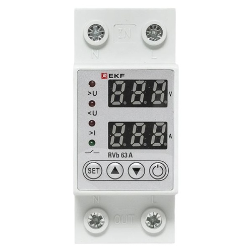 Реле напряжения и тока с дисп. RVb 63A EKF | код rvb-m63a | EKF фото 4 Реле напряжения и тока с дисп. RVb 63A EKF | код rvb-m63a | EKF фото 4