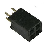 Гнездо для плат 2.54 мм RUICHI PBD 04, 4 контакта | код 63442 | Ruichi