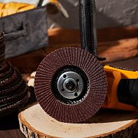 Круг лепестковый торцевой, P120, 125х22,2мм | код KR-90-0017 | Kranz