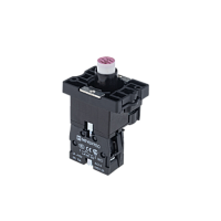 Основание с модулем подсветки, 1NC блок-контакт, красный, 24V AC/DC, пласт. MTB2-EW614 | код 43321 | MEYERTEC