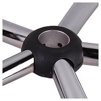 Накладка-кожух для хромированного пятилучия NZ004, пластик черный | код 531915 | NO NAME