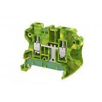 Клемма заземления винтовая 4 мм2, на 2 подключения TGQ4 | код 1203070000 | Elmex