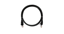 Шнур коммутационный NIKOMAX U/UTP 4 пары, Кат.5е (Класс D), 100МГц, 2хRJ45/8P8C, T568B, заливной, с защитой защелки, многожильный, BC (чистая медь), 24AWG (7х0,205мм), LSZH нг(А)-HFLTx, черный, 3м | код NMC-PC4UD55B-030-C-BK | NIKOMAX Серия