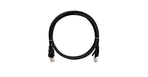 Шнур коммутационный NIKOMAX U/UTP 4 пары, Кат.5е (Класс D), 100МГц, 2хRJ45/8P8C, T568B, заливной, с защитой защелки, многожильный, BC (чистая медь), 24AWG (7х0,205мм), LSZH нг(А)-HFLTx, черный, 3м | код NMC-PC4UD55B-030-C-BK | NIKOMAX Серия