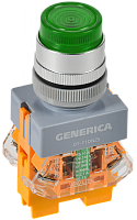 Кнопка D7-11DNZS d=22мм 1з+1р с подсв. и фикс. зел. GENERICA | код BBT50-11DNZS-3-11-K06-G | GENERICA by IEK