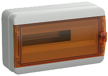 TEKFOR Корпус пласт. КМПн-18 IP65 оранж. прозр. дверь IEK | код TF5-KP72-N-18-65-K03-K09 | IEK