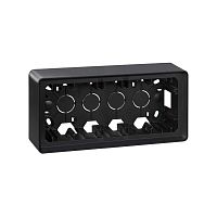 Монтажная коробка для накладного монтажа, 3 поста, S82 Detail, графит | код 8200770-038 | Simon