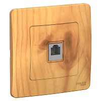 BLANCA С/У РОЗЕТКА телефонная RJ11, ЯСЕНЬ | код BLNIS011005 | SCHNEIDER ELECTRIC