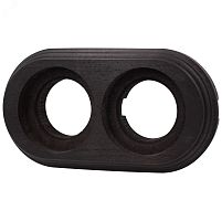 Лизетта Рамка 2 постовая, накладной монтаж, цвет Угольно-черный | код BF1-620-119 | Bironi