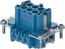 Вилочная контактная вставка взрывозащищенного разъема REVOS Ex, Size 6, винтовая фиксация, с защитой провода, 6 полюсов + РЕ, 90 V, до 16 A, материал контактов: медный сплав, тип покрытия контактов: олово | код 72.310.0653.9 | Wieland Серия