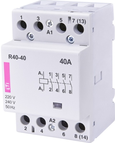 Контактор R 40-40 230V AC 40A (AC1) | код 002463410 | ETI